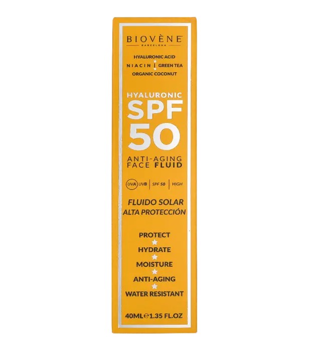 Biovène Fluido viso anti-età all'acido ialuronico SPF50 40ml donna