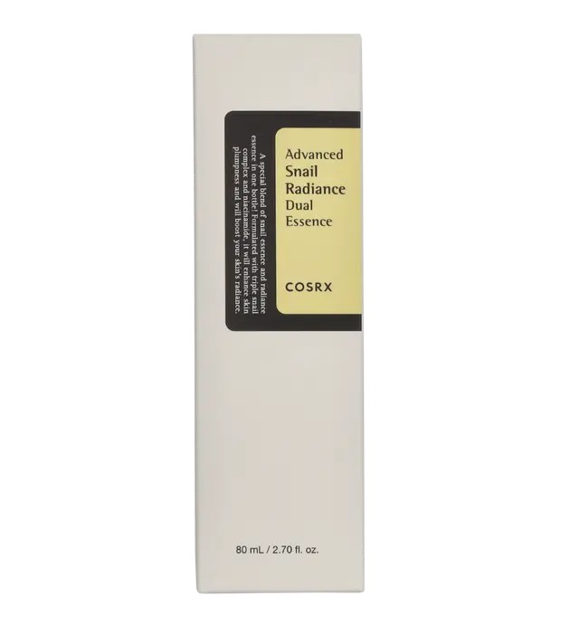 COSRX Advanced Snail Radiance Dual Essence essenza con mucina e niacinamide 80ml