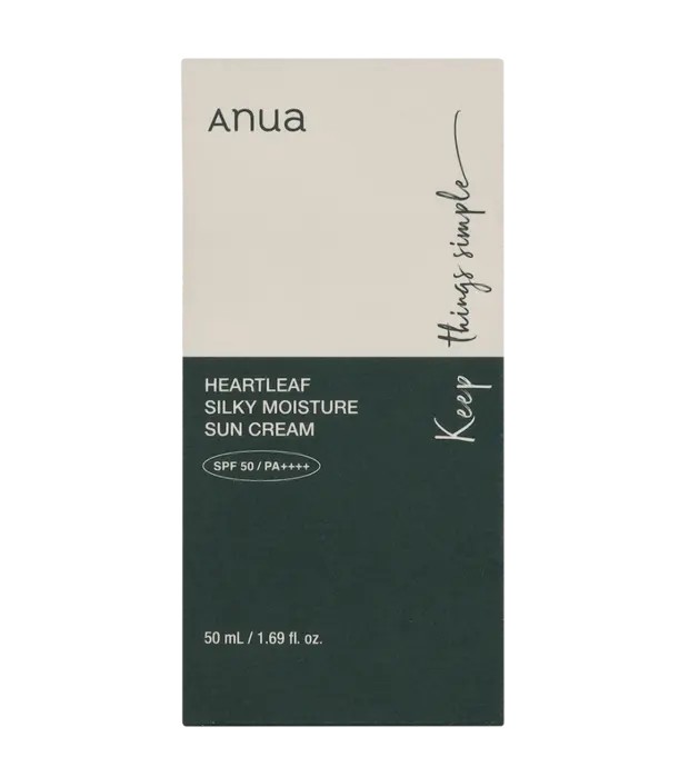 ANUA HEARTLEAF SILKY MOISTURE SUNSCREEN 50ml