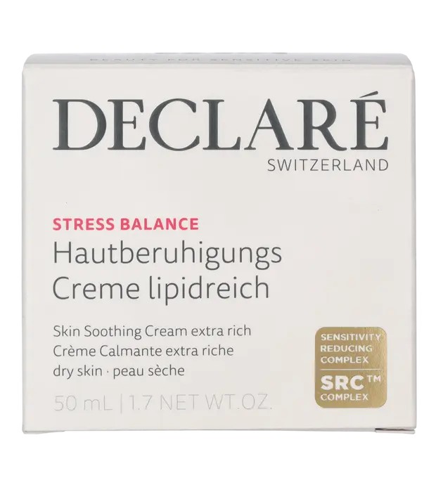 DECLAR Stress Balance Crema lenitiva per la pelle Extra Rich Crema lenitiva per la pelle spessa 50ml Donna