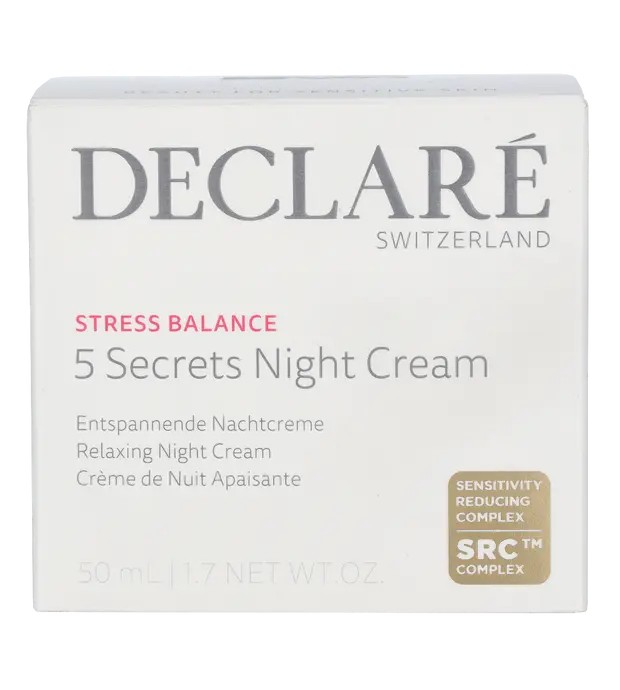 DECLAR Stress Balance 5 Secrets Night Cream Crema notte rigenerante 50ml Donna