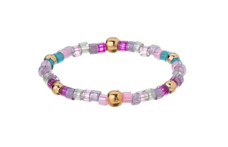 Alisia Anello giocoso con perline di vetro Miyuki AL4348.01.000 - Circonferenza: 57 mm donna