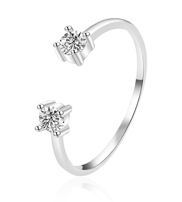 Agato Anello aperto in argento con zirconi AGT-R20W - Diametro: 62 mm donna