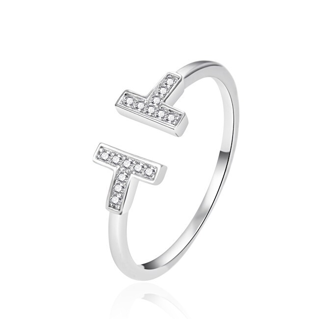 Agato Elegante anello aperto in argento AGT-R13W42 - Circonferenza: 52 mm donna