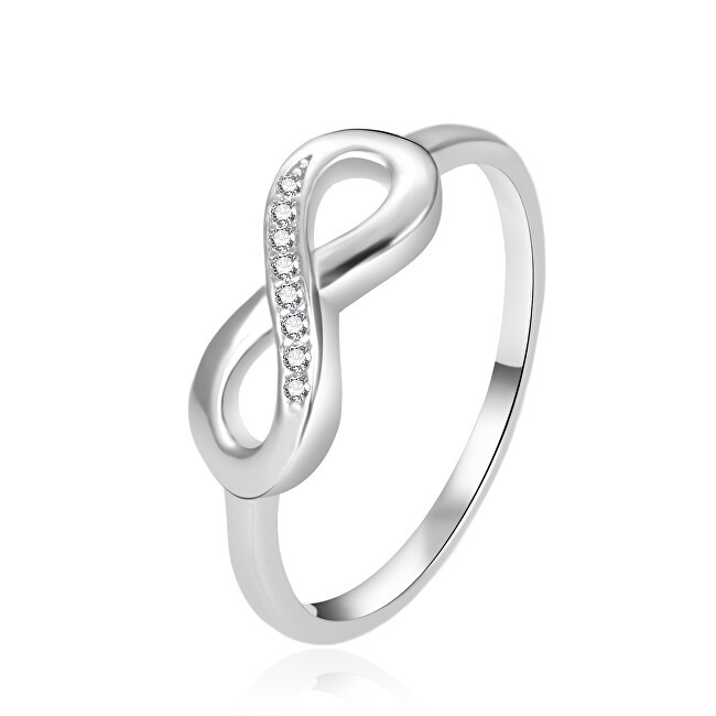 Agato Anello in argento con zirconi Infinity AGT-R43W - Diametro: 60 mm donna