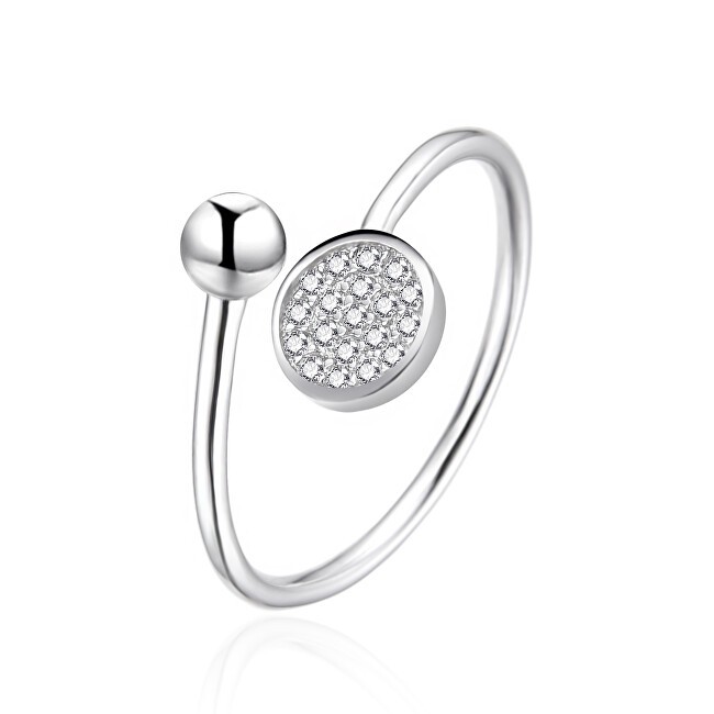 Agato Anello aperto in argento con zirconi AGT-R37W - Diametro: 52 mm donna