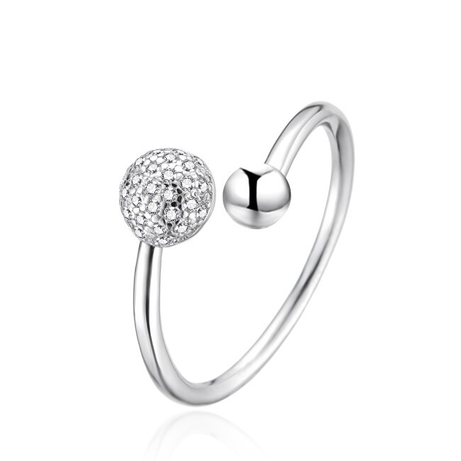 Agato Anello aperto scintillante in argento AGT-R31W - Diametro: 62 mm donna