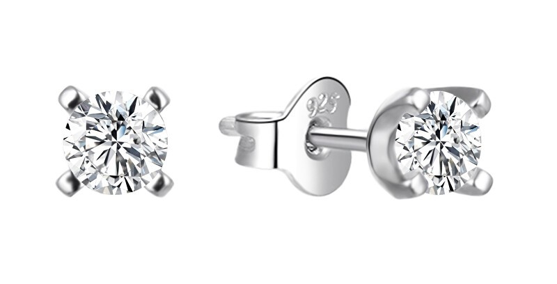 Agato Orecchini a lobo in argento senza tempo AGT-E056PW - Diametro: 0,4 cm donna