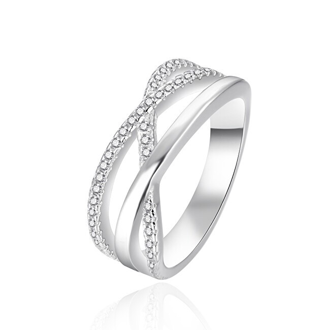 Agato Anello in argento con zirconi AGT-R09W - Diametro: 58 mm donna