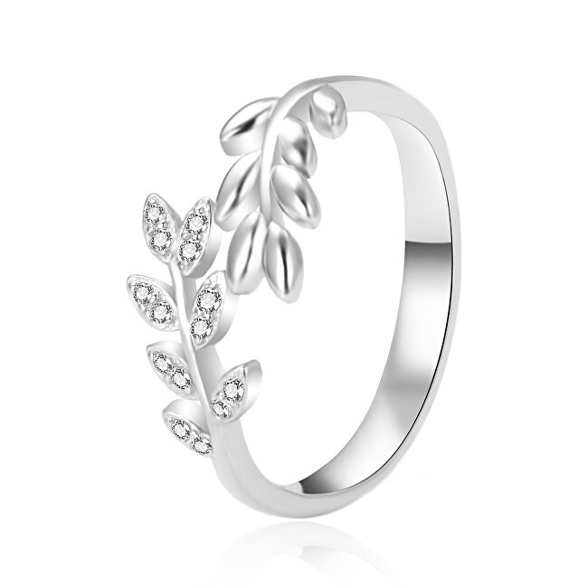 Agato Anello in argento con foglie AGT-R29W - Diametro: 54 mm donna