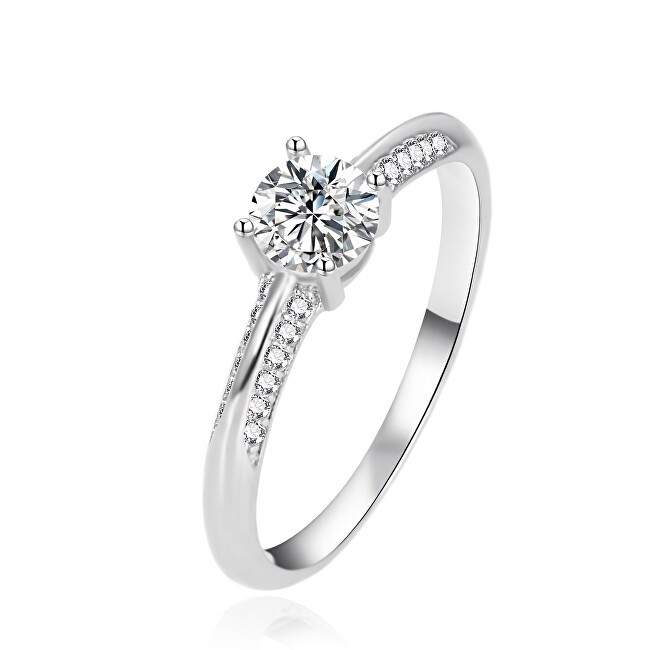 Agato Anello di fidanzamento in argento con zirconi AGT-R14W - Diametro: 58 mm donna