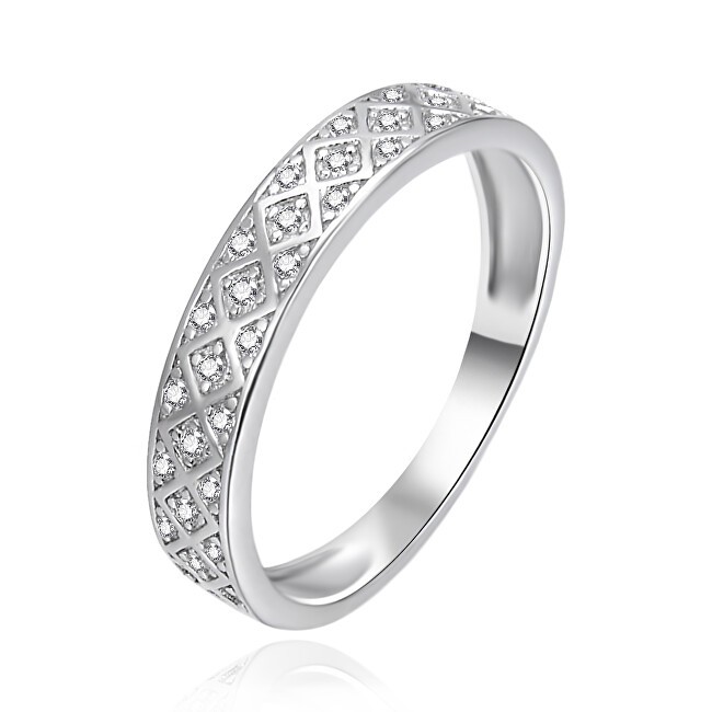 Anello Agato in argento con zirconi trasparenti AGT-R51W - Diametro: 60 mm donna