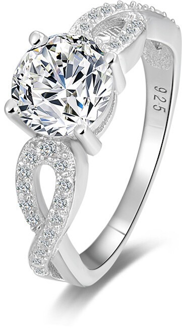 Beneto Anello argento scintillante AGG204 - Diametro: 50 mm donna