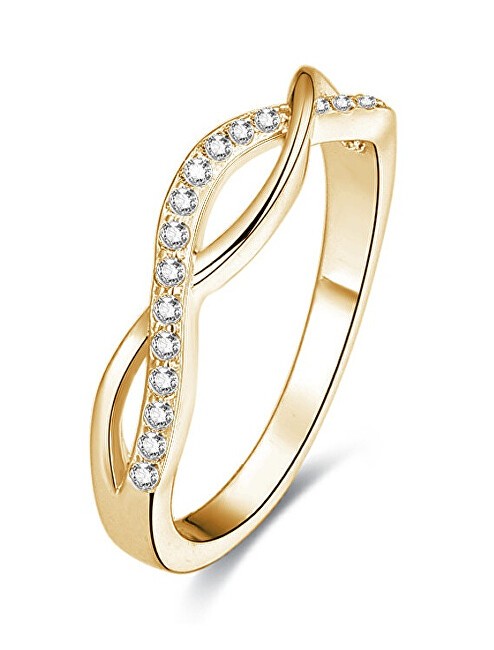 Benet Anello in argento placcato oro con cristilla AGG192 - Diametro: 50 mm donna