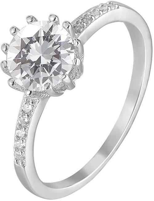 Benet Anello in argento con cristilla AGG206 - Diametro: 60 mm donna