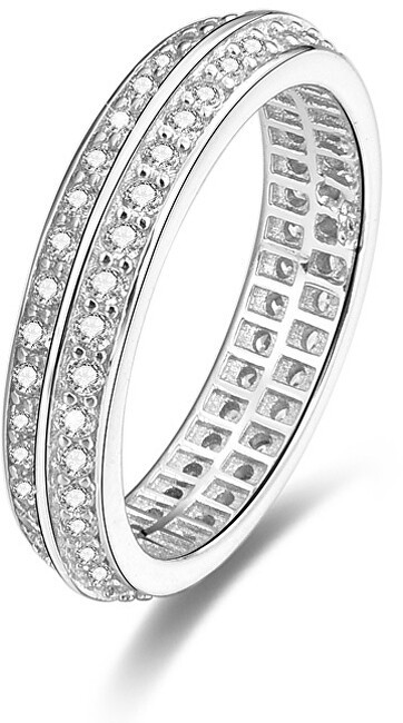 Beneto Anello in argento con cristalli AGG203 - Circonferenza: 56 mm donna