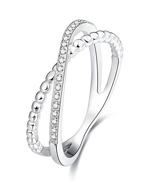 Beneto Doppio anello in argento AGG145 - Diametro: 50 mm donna