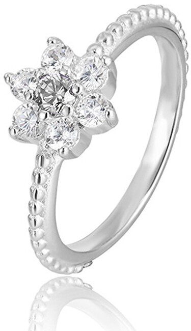 Beneto Anello in argento con fiore AGG211 - Circonferenza: 50 mm donna