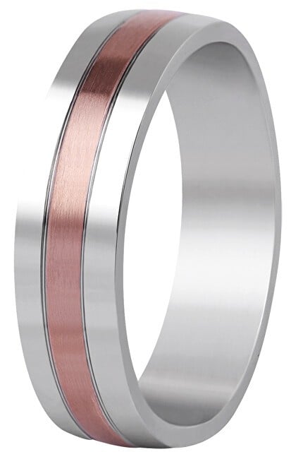Beneto Exclusive Fede nuziale bicolore in acciaio SPP10 - Diametro: 59 mm unisex