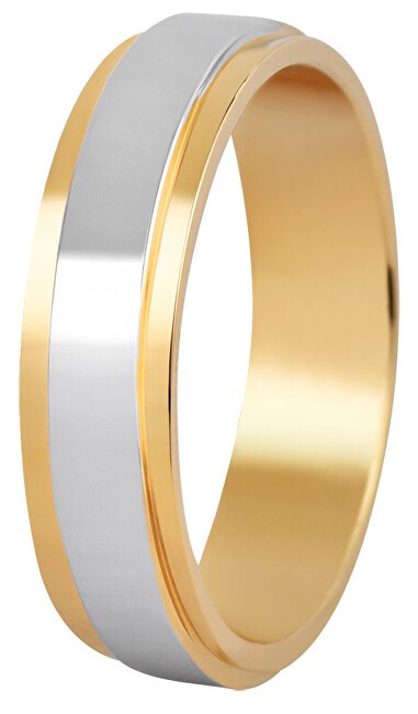Beneto Exclusive Anello nuziale da donna bicolore in acciaio SPD05 - Circonferenza: 55 mm donna