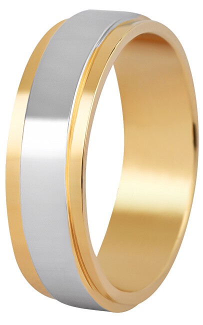 Beneto Exclusive Fede nuziale bicolore da uomo in acciaio SPP05 - Diametro: 67 mm uomo