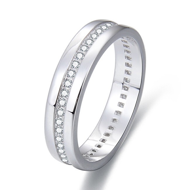 Benet Anello in argento con zirconi AGG330 - Diametro: 52 mm donna