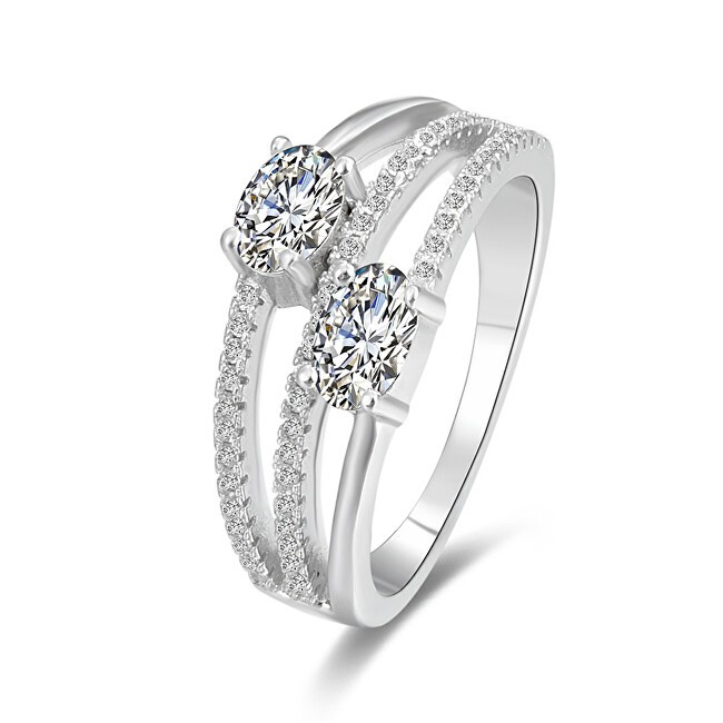 Benet Anello in argento con zirconi AGG332 - Diametro: 52 mm donna