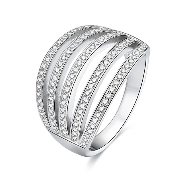 Benet Anello in argento con zirconi AGG338 - Diametro: 62 mm donna