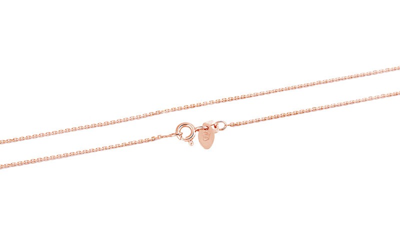 Beneto Exclusive Catena in argento placcato oro Anker AGS1286-ROSEGOLD - Lunghezza: 42 cm donna