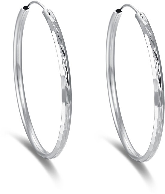 Beneto Orecchini rotondi senza tempo in argento AGUC2272 - Diametro: 7 cm donna