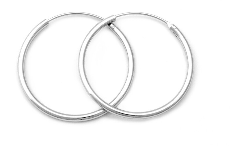 Beneto Eleganti orecchini rotondi in argento AGUC351/N - Diametro: 5 cm donna