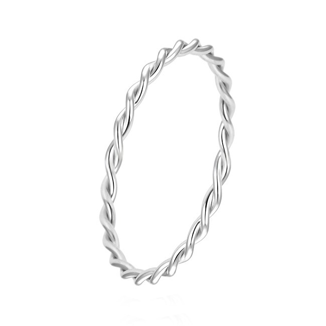 Beneto Anello minimalista in argento intrecciato AGG315L - Circonferenza: 60 mm donna