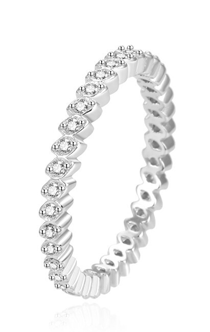 Beneto Bellissimo anello in argento con zirconi AGG376L - Circonferenza: 54 mm donna
