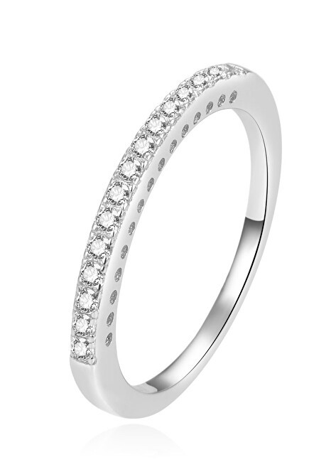 Beneto Anello in argento pregiato con zirconi trasparenti AGG365 - Diametro: 62 mm donna