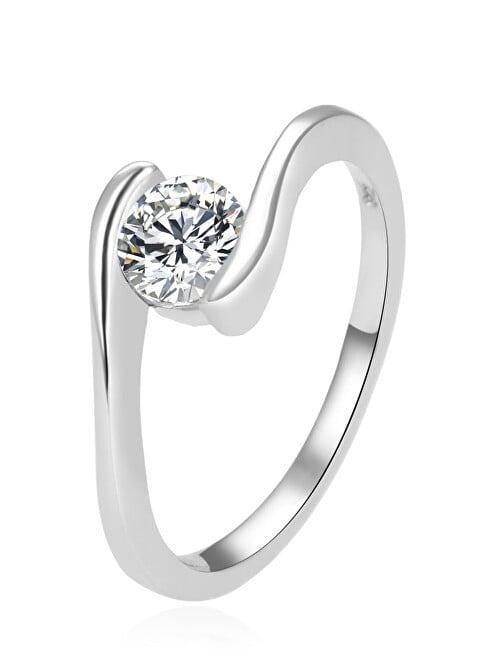 Beneto Elegante anello in argento con zircone trasparente AGG367 - Diametro: 56 mm donna