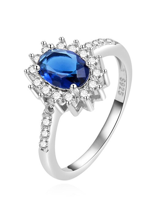 Beneto Anello di fidanzamento in argento della duchessa Kate AGG267 - Circonferenza: 52 mm donna