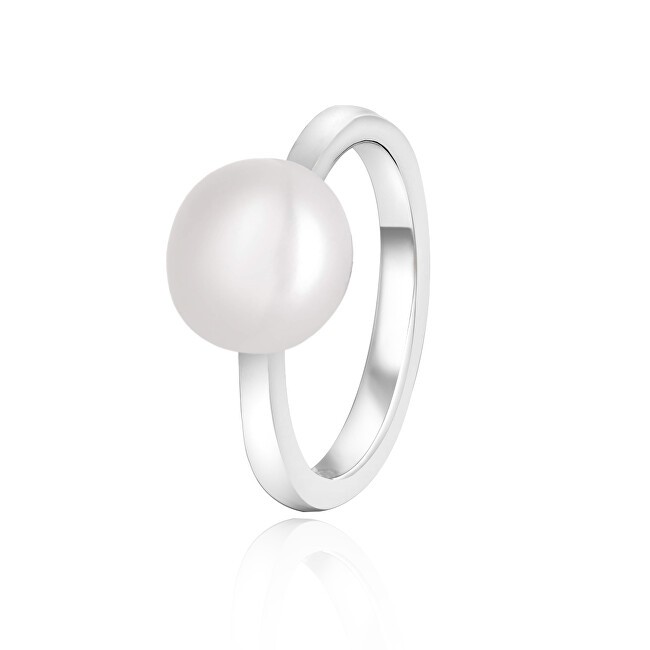 Beneto Elegante anello in argento con vera perla AGG29 - Diametro: 52 mm donna