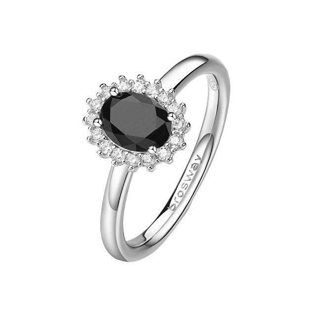 Brosway Elegante anello in argento Fancy Mystery Black FMB75 - Diametro: 50 mm donna