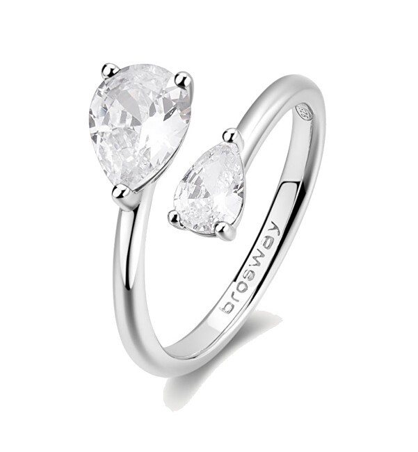 Brosway Anello aperto Infinite White Fancy Silver FIW118 - Diametro: 54 mm donna