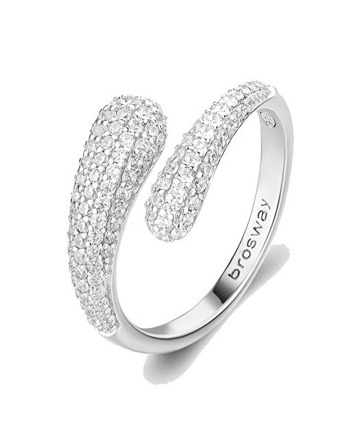 Brosway Anello aperto Infinite White Fancy in argento FIW128 - Diametro: 54 mm donna