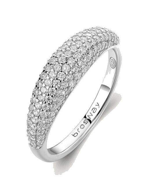 Brosway Anello originale in argento Infinite White Fancy FIW130 - Diametro: 52 mm donna