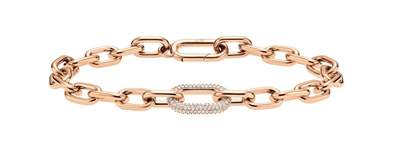 Daniel Wellington Bracciale di lusso in bronzo con cristalli Crystal Link DW00400572 - Lunghezza: 17.5 cm donna