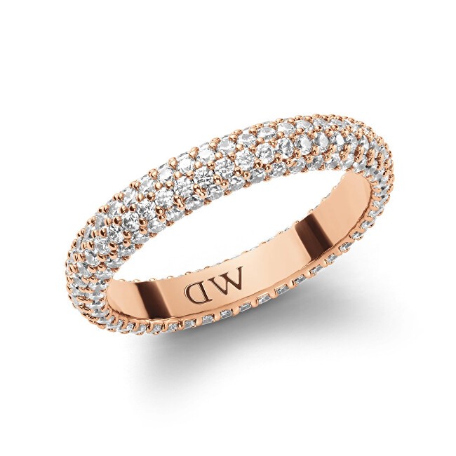 Anello Daniel Wellington in bronzo scintillante con pavé di cristalli DW0040062 - Diametro: 70 mm donna