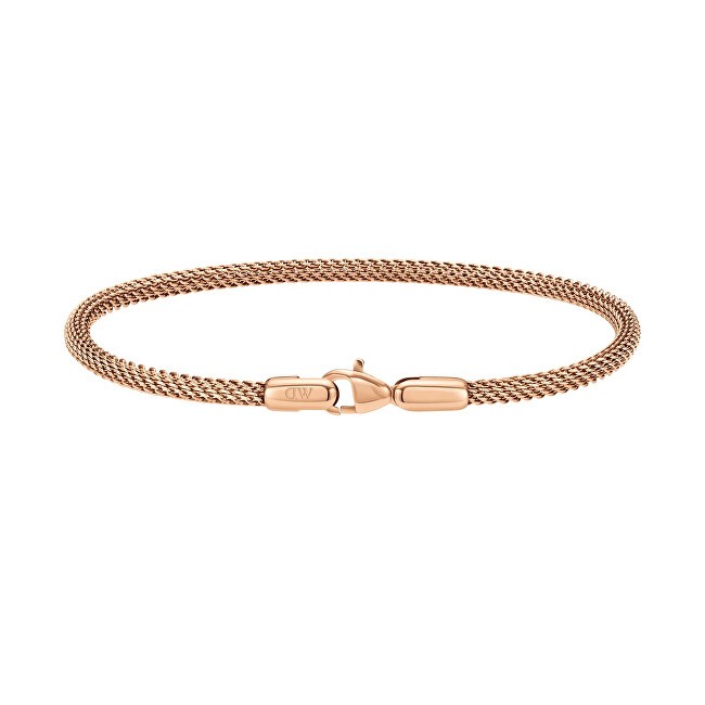 Daniel Wellington Bracciale in maglia d'acciaio color bronzo con finitura perfetta DW0040068 - Lunghezza: 19.5 cm uomo