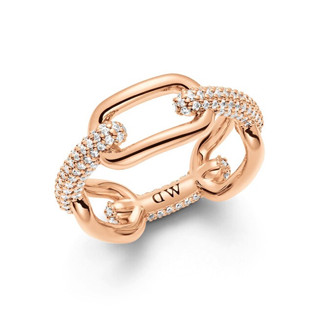 Daniel Wellington Elegante anello in bronzo Crystal Link DW0040057 - Diametro: 56 mm donna