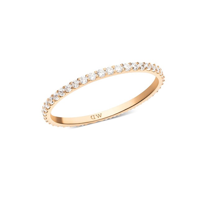 Daniel Wellington Anello in bronzo scintillante con zirconi cubici Mirelle DW0040157 - Circonferenza: 52 mm donna