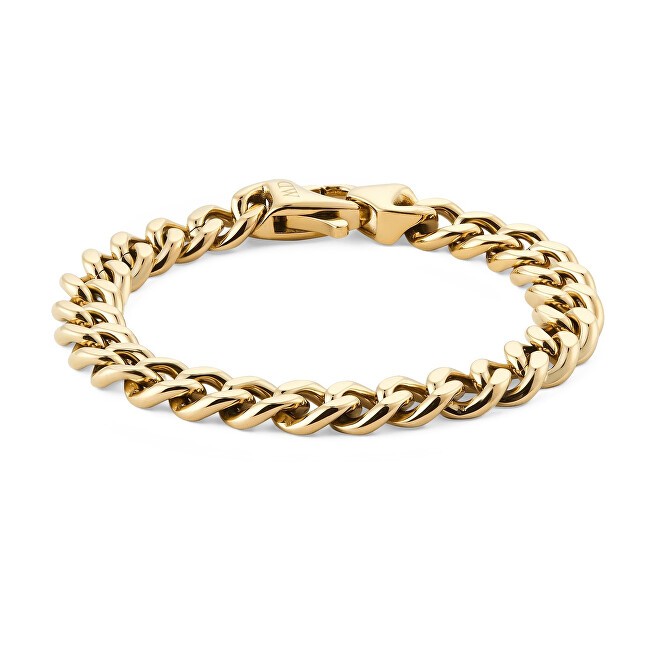Daniel Wellington Bracciale da uomo placcato oro Ellipse Cuban Chain DW0040166 - Lunghezza: 19,5 cm uomo