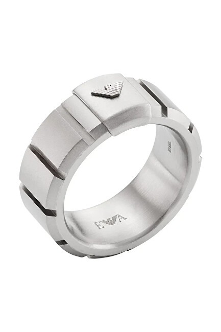 Emporio Armani Elegante anello in acciaio EGS3081040 - Circonferenza: 62 mm uomo