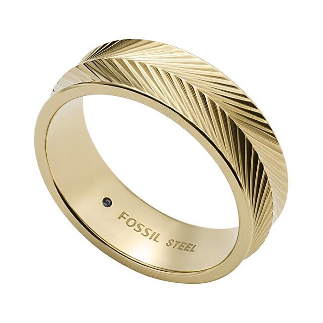 Fossil Elegante anello placcato oro Harlow JF04118710 - Diametro: 53 mm donna