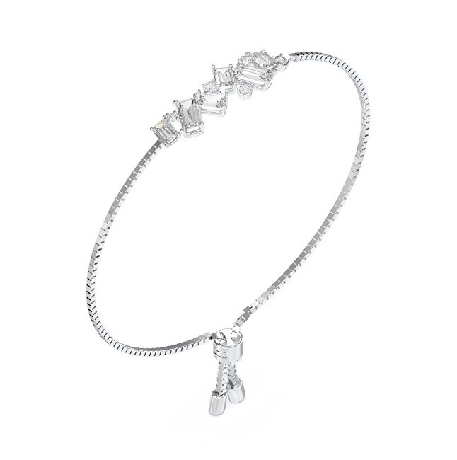 Guess Bracciale in acciaio con cristalli e zirconi Chandelier JUBB05363JWRHT/U - Lunghezza: 22 cm donna